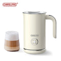 Cafelffe Electric Milk Frother Frothing Foamer Chocolate Mixer Cold/Hot Latte Cappuccino Fully Automatic Milk Warmer Cool 4-in-1