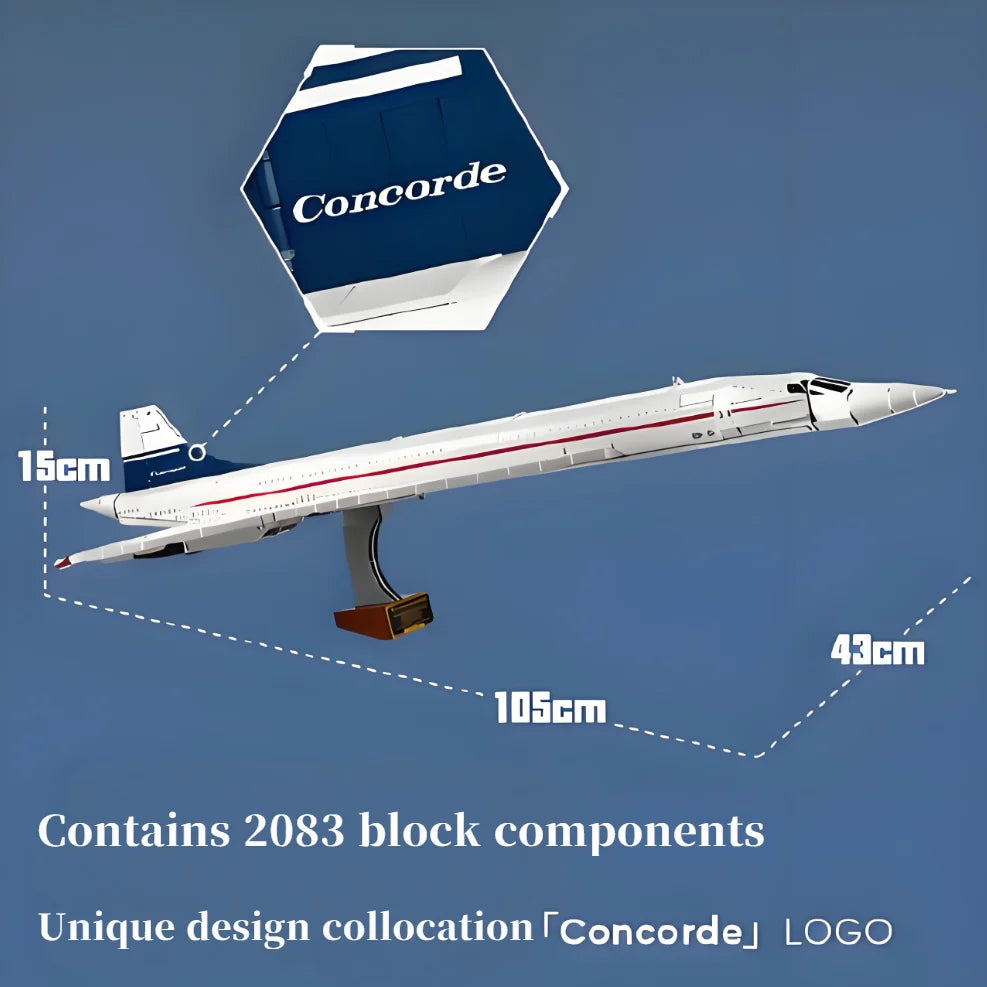 2025 Airbus Concorde Building Kit Supersonic Airliner Shuttle 10318 Model Toy for Kids Birthday Gift | AlluCanFind