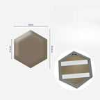 Hexagonal 3D Wall Stickers Upholstered Wall Panels Kids Anti-collision  Peel and Stick Headboard Self Adhesive Leather Soft Bag
