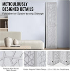 Wood Room Divider, 4 Panel Wood Folding Privacy Screen, 66.9 Inches Tall Indoor Carved Wooden Partition, Portable Decoration