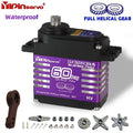 Waterproof IP66 Servo 35kg/40kg/55kg/60kg/70kg All Steel Helical Gears Digital Servo For RC 1/8 1/10 Rc Toy Car Accessories