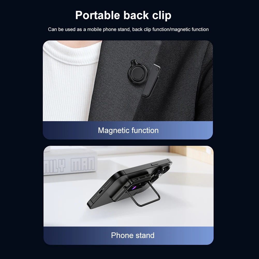 P30 Mini AI Voice Recorder Intelligent Sound Controlled Voice Recorder Language Translator Meeting Recording Mobile Phone Holder