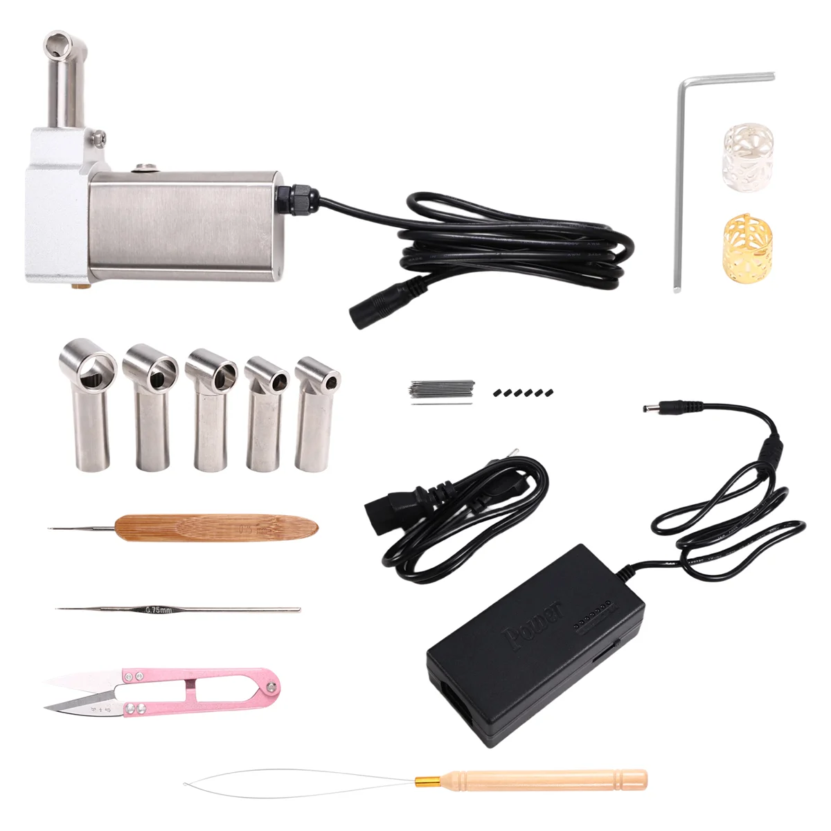 CHFL Instant Dreadlocks Hair Making Machine Easy DIY Semi-Automatic Dreadlock Machine for Long Human Hair EU Plug