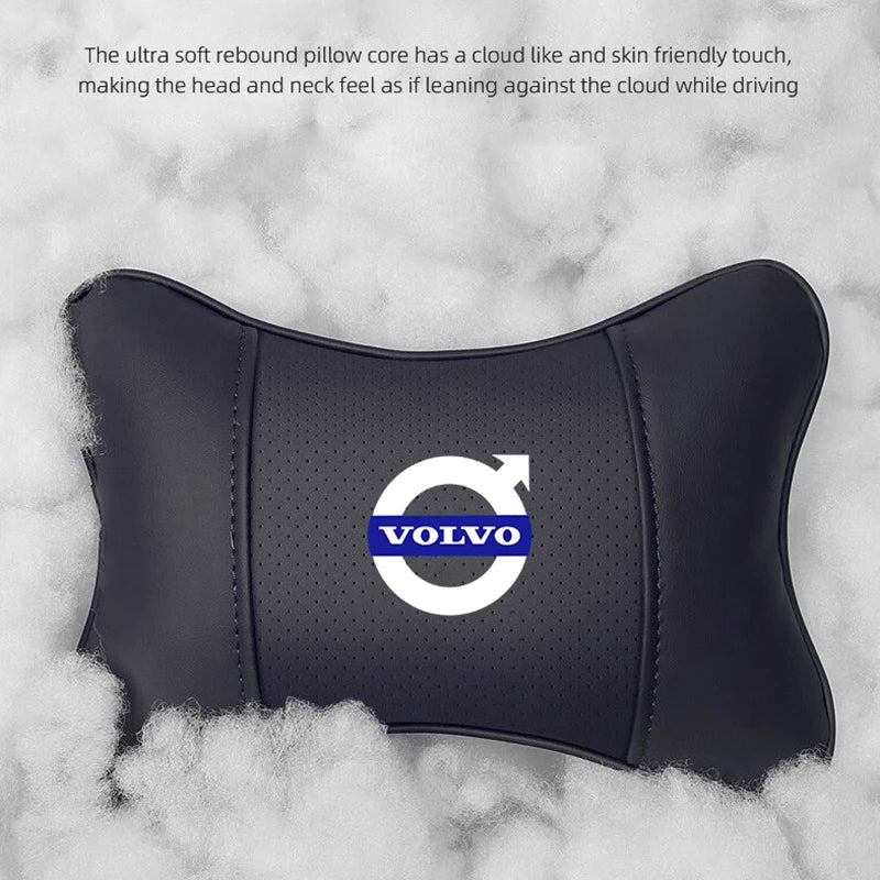 Car Headrest/Lumbar Support Car Neck Pillow Waist Cushion For Volvo Xc60 Xc90 V40 V60 S60 V50 V90 S80 C40 XC40 V70 XC70 C30 C70