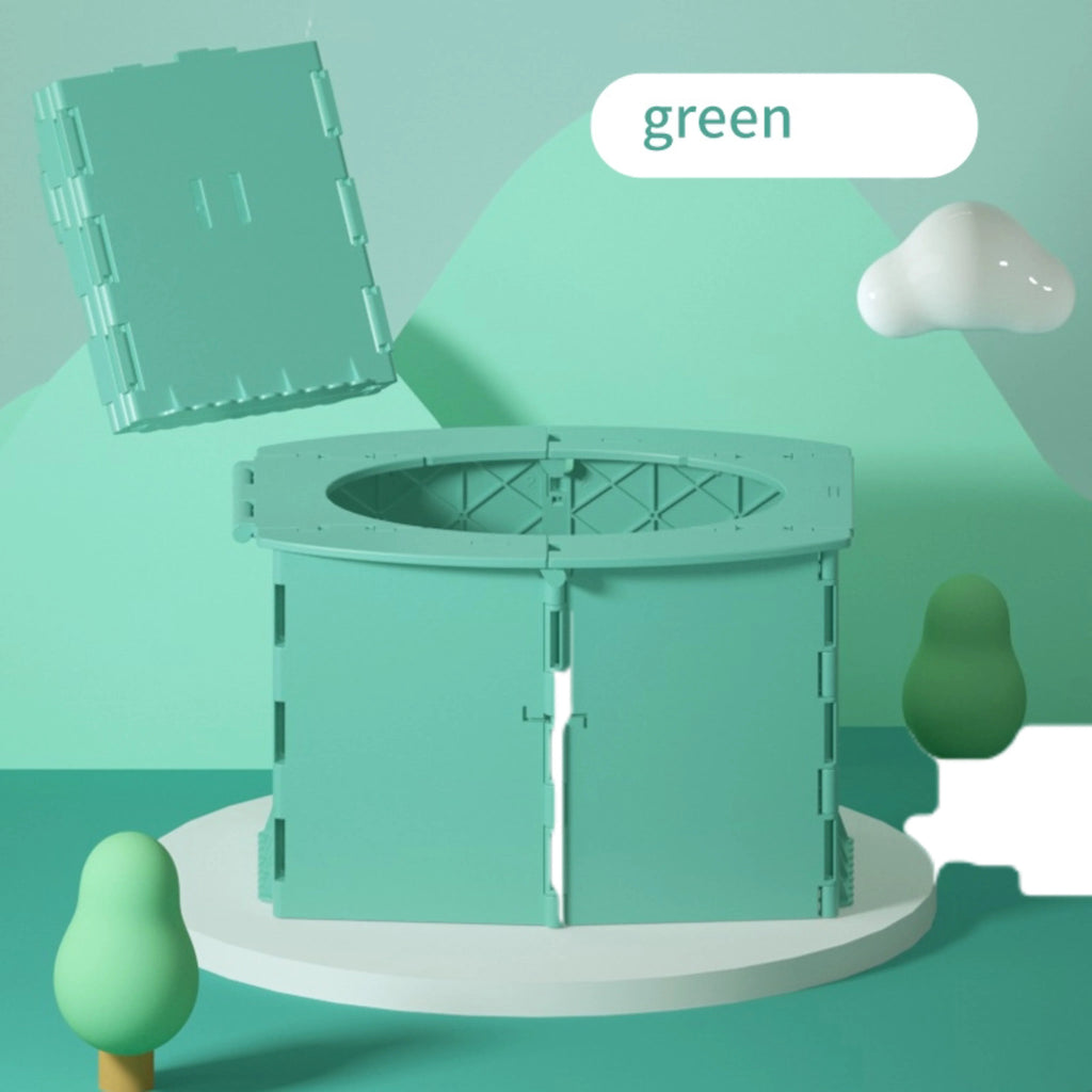 Car folding toilet, portable small toilet, baby seat toilet, toilet bowl, garbage bag for delivery