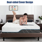 Hcore  Extra Firm Queen Size Mattress, 8/10 inch Medium - Extra Firm Dual Sided Reversible Mattress for Back Pain Relief