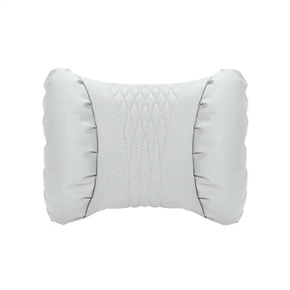 Summer Car Headrest Lumbar Nappa Leather Support Pillow Set Soft Comfortable Breathable Car Neck Pillows Car Seat Accessories
