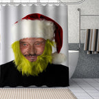 Custom Funny Johnny Hallyday Shower Curtain Waterproof Bathroom Polyester Fabric Bathroom Curtain With Hooks 0826