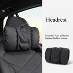 Advanced Sensory Bubble Cotton Car Headrest Anti-Stain Leather Neck Pillow And Waist Cushion Set for Mazda MX5 CX3 CX8 MX-5 CX30