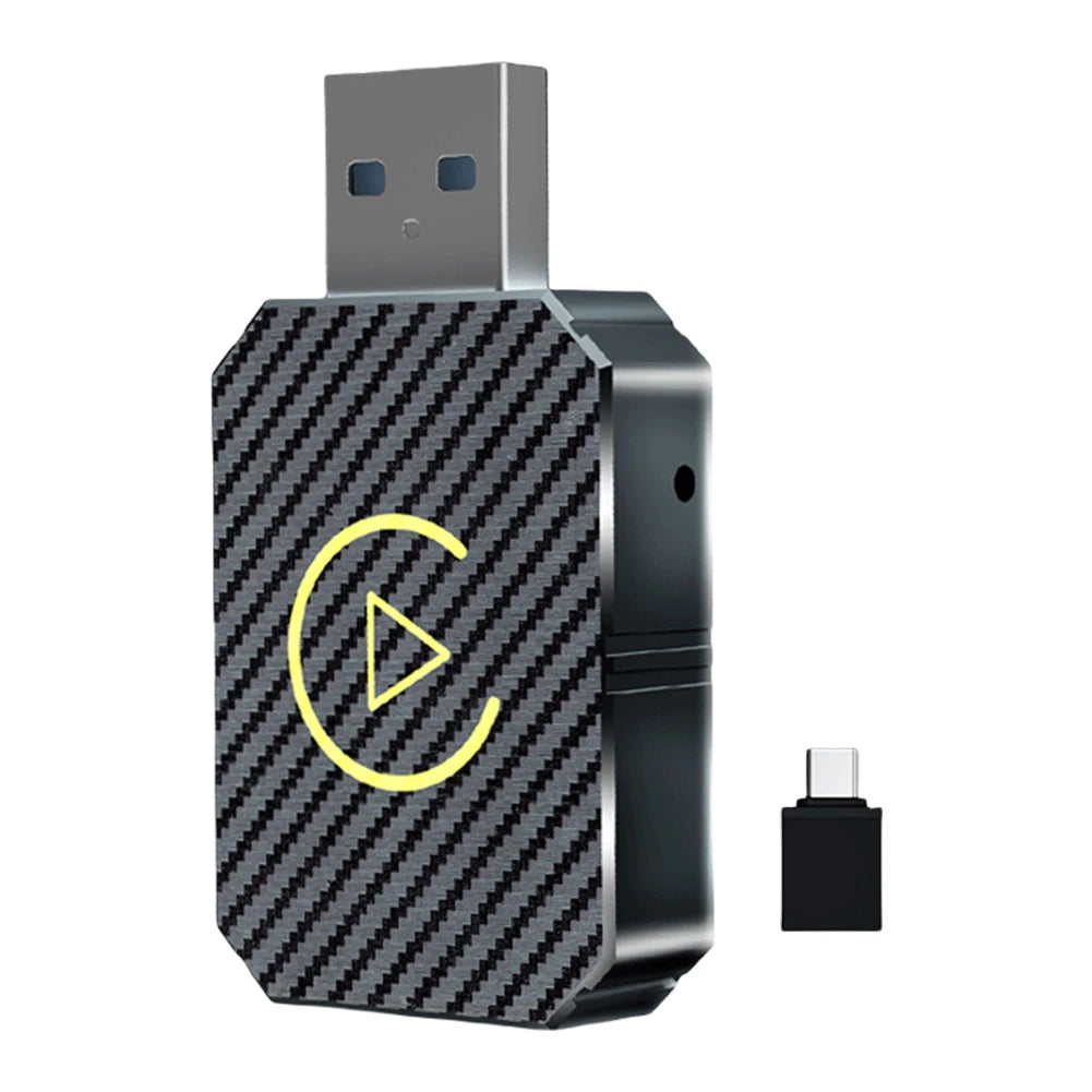 Wireless Carplay Android Auto Adapter Plug&Play USB Car Dongle BT 2 in 1 Mini Box for OEM Wired CarPlay/Andriod Auto Cars