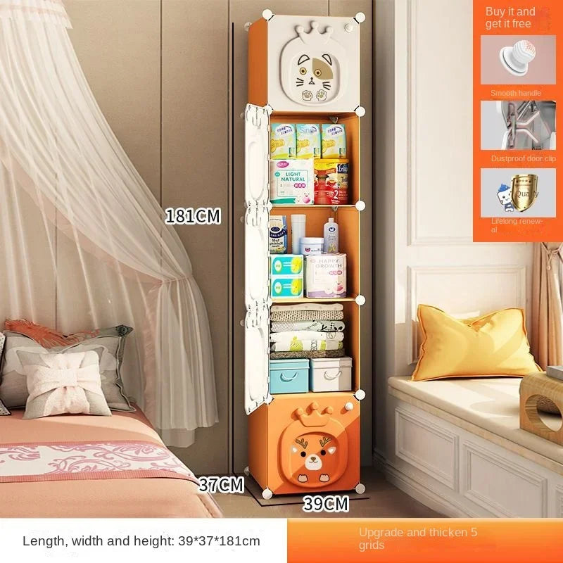 Partitions Bedroom Folding Economic Designer Wardrobe Modern Space Saving Clothes Cabinets Simple Dressers Cube Hotel Furniture