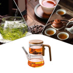 Magnetic Tea Pot Separation Removable Infuser Long mouthed teapot High Temperature Resistant Press Control Flower Tea Pot