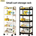 5-layer Kitchen Storage Shelf,mobile Trolley,floor Standing Multi-layer Storage Rack,For Bookshelf,snacks, fruits and Vegetables