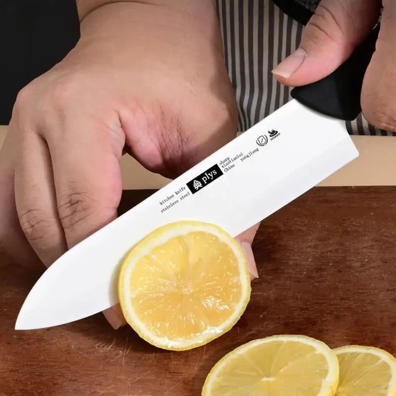 3-piece Ceramic Knife Set Ultra Sharp Chef Knives with Protective Sheaths, Non-Stick Blade for Cooking Slicing Kitchen tools
