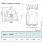 Coronwater 100 GDP RO Booster Pump TYP-2600NH For Increase Reverse Osmosis System Pressure
