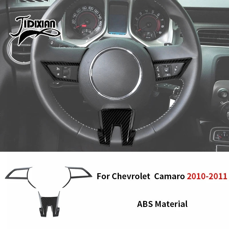 JIDIXIAN fit for Chevrolet Camaro 2010 2011 2012 2013 2014 2015 Car Interior Exterior Decoration Cover Carbon Fiber Accessories