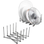 Collapsible Stainless Steel Dish Rack - Foldable Multi-functional Kitchen Organizer, Adjustable, Space-saving, Rack for Various