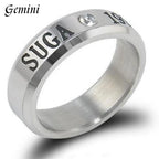 BTS ARMY Kpop Rhinestone Titanium Steel Ring - 18mm