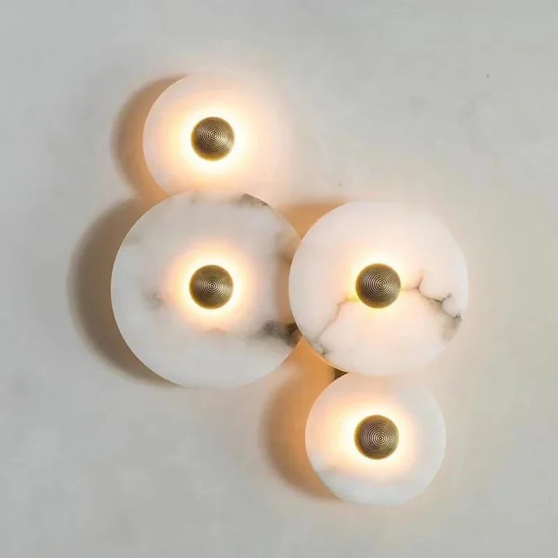 Natural Marble Wall Lamps Applied To Living Room Sofas TV Background Walls Restaurants Corridors Bathroom Bedroom Luxury Decor