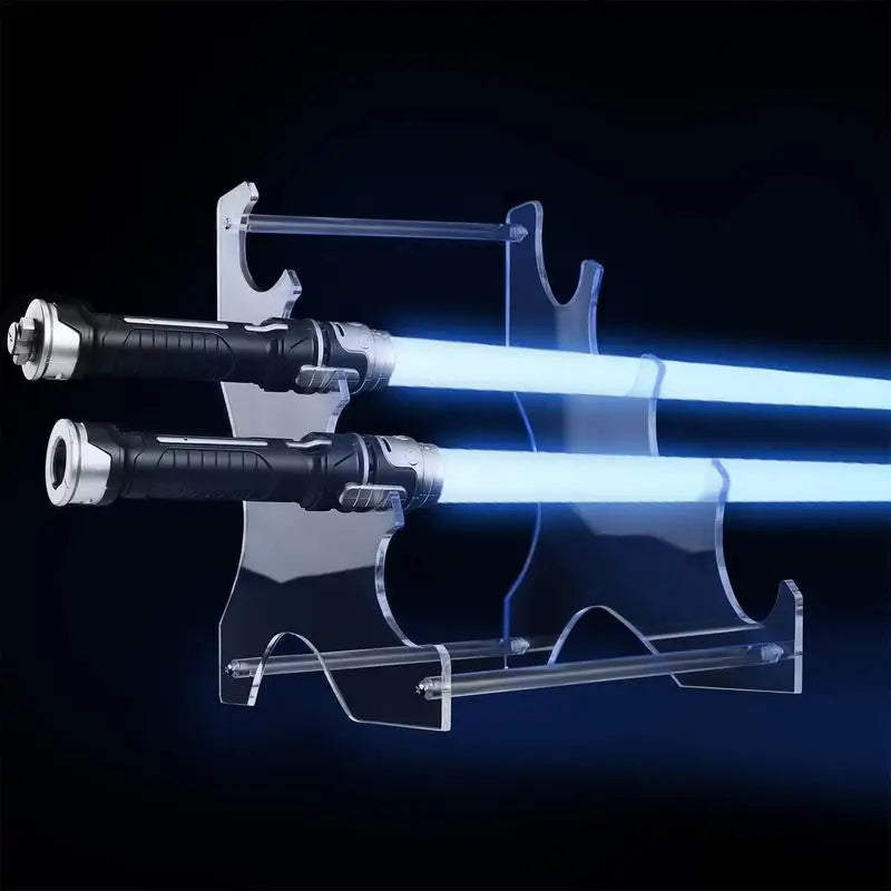 Lightsaber Display Stand 4 Tier Wand Holder Display Clear Lightsaber Hilt Stand Clear Wand Display Stand No Drill Katana Holder