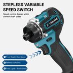 20+1 Torque 1/4inch Brushless Electric Screwdriver 280N.m Cordless Electric Drill Power Tool For Makita 18V Battery by Drillpro