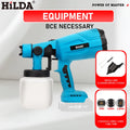 HILDA Electric Spray Gun Compatible Automatical Cordless Paint Sprayer Tool Portable Household Spray Gun For Makita 18V Battery