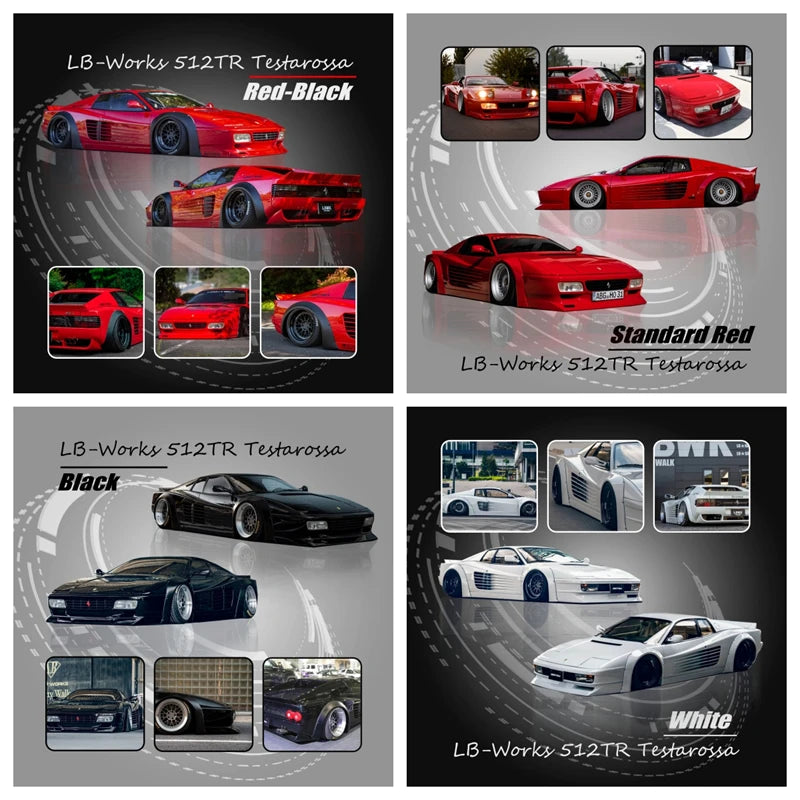 Star Model 1:64 LBWK LB-Works 512TR Testarossa Limited999 Diecast Model Car