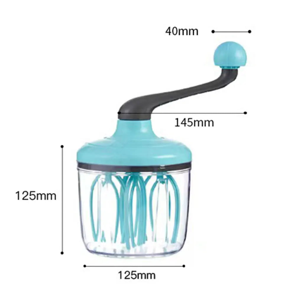 Manual Egg Beater Portable Eggs Whisk Separator Hand Cranked Cream Mixer Multi-Function Baking Tools Kitchen Mixer Accessories