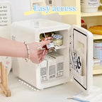 Mini Refrigerator for Cosmetics, Holds 4L Portable Fridge Cooler for Skincare,Cars, Offices,Dormitories Makeup Cooler