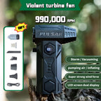 x11 Powerful Jet Blower 990000RPM High Speed Brushless Motor Dust Blower 10000mAh Violent Turbo Fan Portable Car Vacuum Cleaner