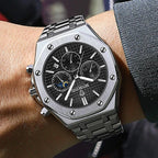 BINBOND B0161 Men's Luxury Luminous Waterproof Stainless Steel Watch