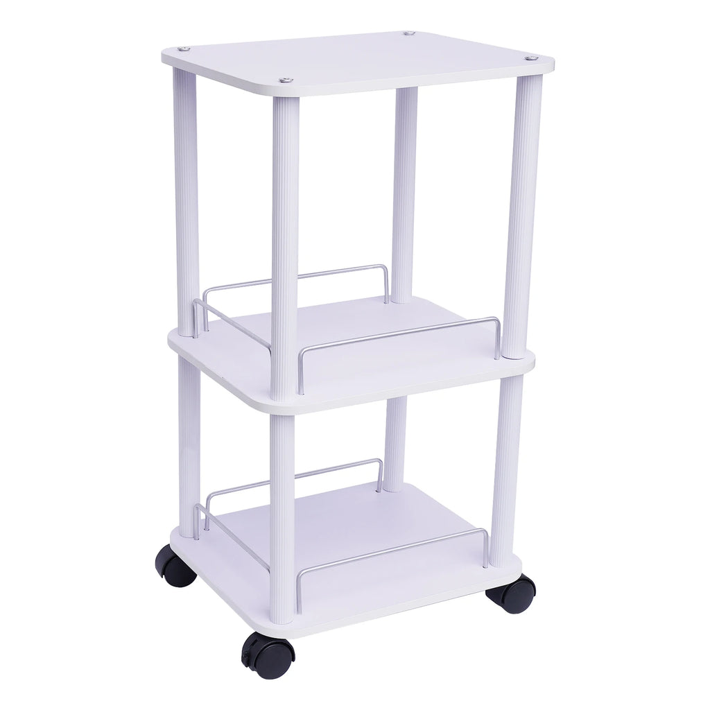 Beauty Salon Trolley Cart Pedestal Rolling Cart Salon Spa Stand Roller Trolley with Wheel Beauty Instrument Tray Rolling Cart