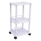 Beauty Salon Trolley Cart Pedestal Rolling Cart Salon Spa Stand Roller Trolley with Wheel Beauty Instrument Tray Rolling Cart