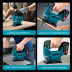 26mm Electric Jig Saw Portable Cordless Curved Saw Multi-Function Wood Cutting Woodworking Machines For Makita 18V Battery Pin