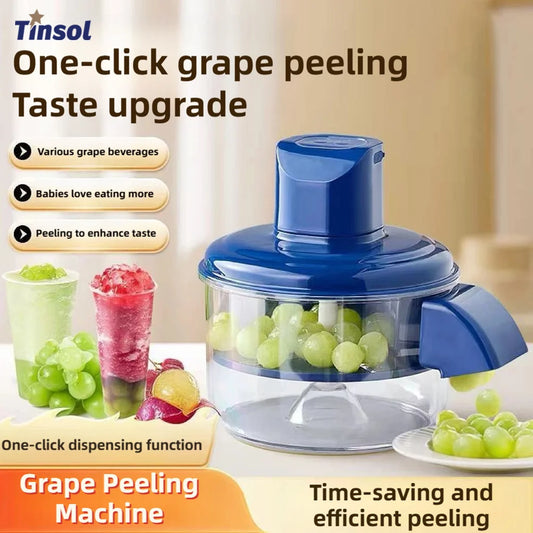 TINSOL New Electric Grape Peeler Automatic Mini Fruit Peeling Tool Smart Vegetable & Fruit Peeler Kitchen Peeling Wonder