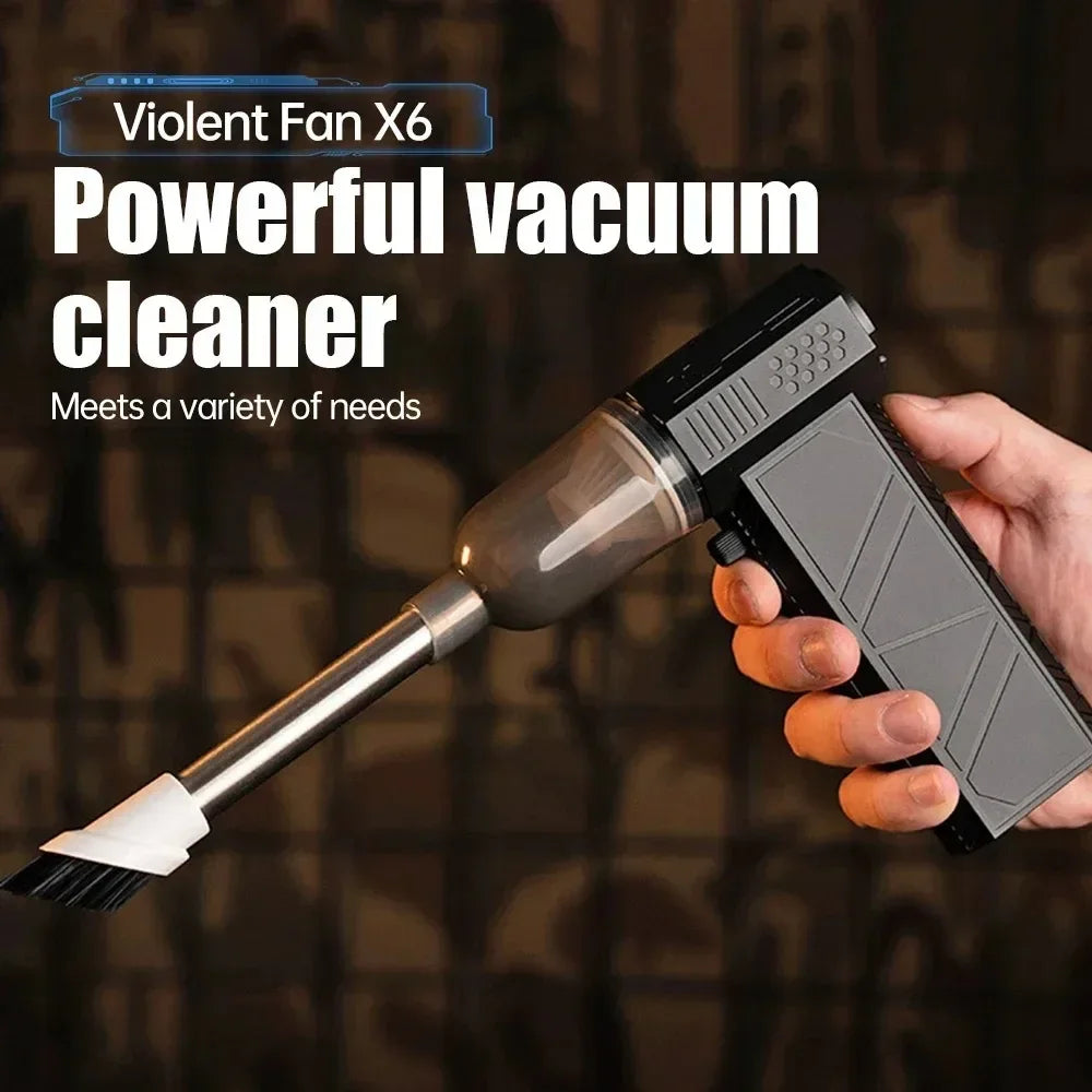 X6 Violent Fan 450000RPM Brushless Turbo Jet Blower Powerful Air Blower  Vacuum Dust Cleaner Type-C Charging Strong Winds 53m/s