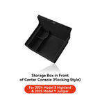 YZ For Tesla Model 3 Highland 2024 Model Y juniper 2025 Storage Box Center Armrest Hidden Box Cup Holder Organizer Accessories