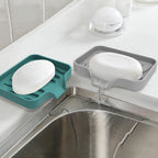 Kitchen Sink Sponge Holder Silicone Soap Dish Bar Soap Holder Self Draining Anti-slip Storage Rack Bathroom Kitchen Supplies