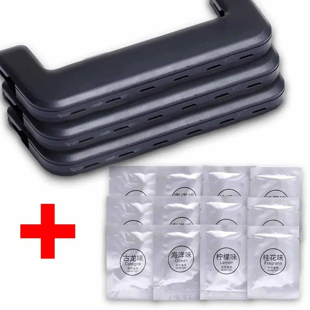 Car Aromatherapy Clip Solid Aromatherapy Strips Set Auto Air Outlet Wind Direction Paddle Hidden Fragrance Clip Scent Tablets