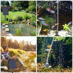 6V 2W Solar Panel Water Pump Solar Powered Oxygenator 0.8L/min Air Oxygen Pump Aerator Battery-free for Landscape Decoration