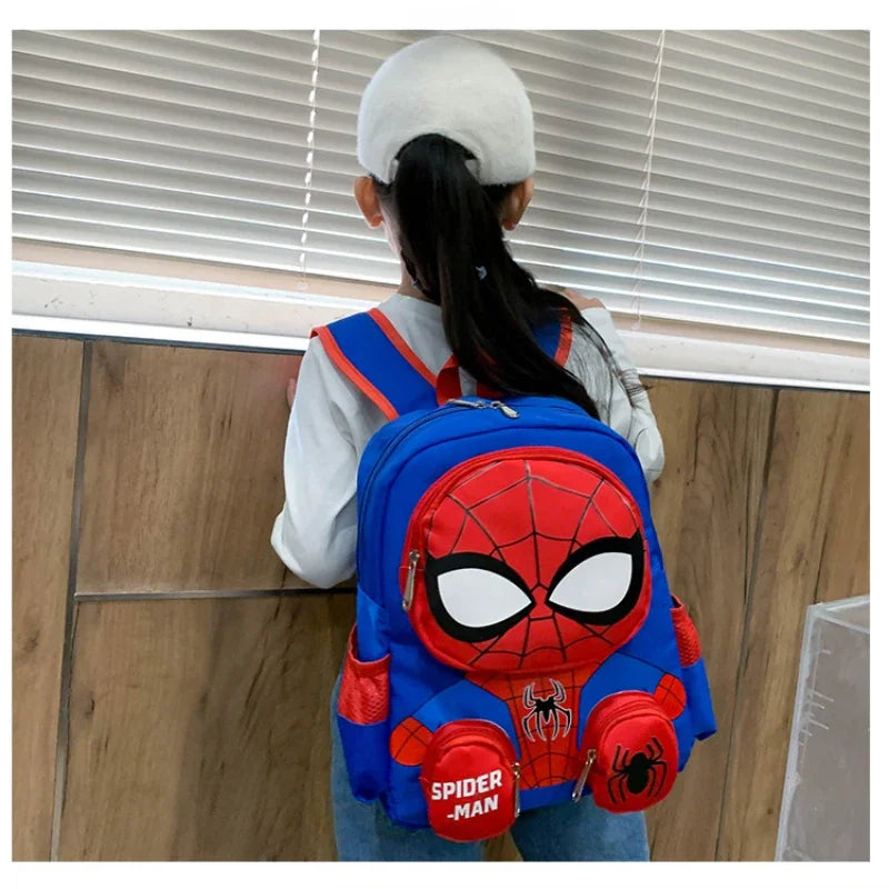 Spider-Man Kids Backpack – MINISO Disney Super Heroes Cartoon School Bag for Boys, Cute & Personalized Gift | AlluCanFind