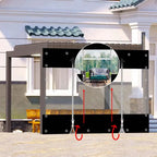 Customizable Transparent Zipper Tarpaulin with Twist Lock Pergola See Though Tarpaulin Heavy Duty Carwash Room Waterproof Screen