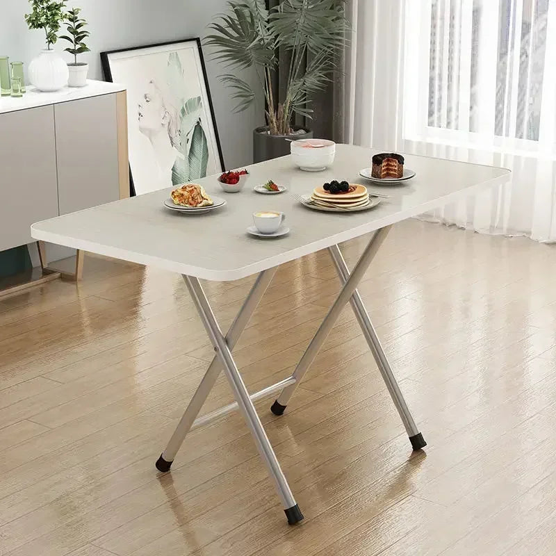 Furniture Simple Household Small Apartment Folding Table Eating Table Student Study Dormitory Portable Parallel Bars Ground Mark