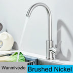Kitchen Faucet Deck Sinks Faucet High Arch 360 Degree Swivel Cold Hot Mixer Water Tap