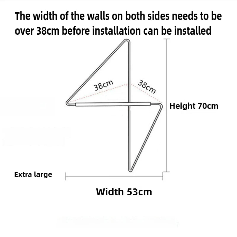 Nordic Wood Wall Hanger Clothes Rack Corner Hat Rack Wall Decoration Corner Clothes Organizer Portable Wall Storage Furniture