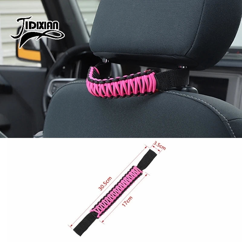JIDIXIAN Car Seat Headrest Grab Handle for Jeep for Dodge for Ford F150 for Jimny for Chevrolet for GMC for Chrysler for 4Runner