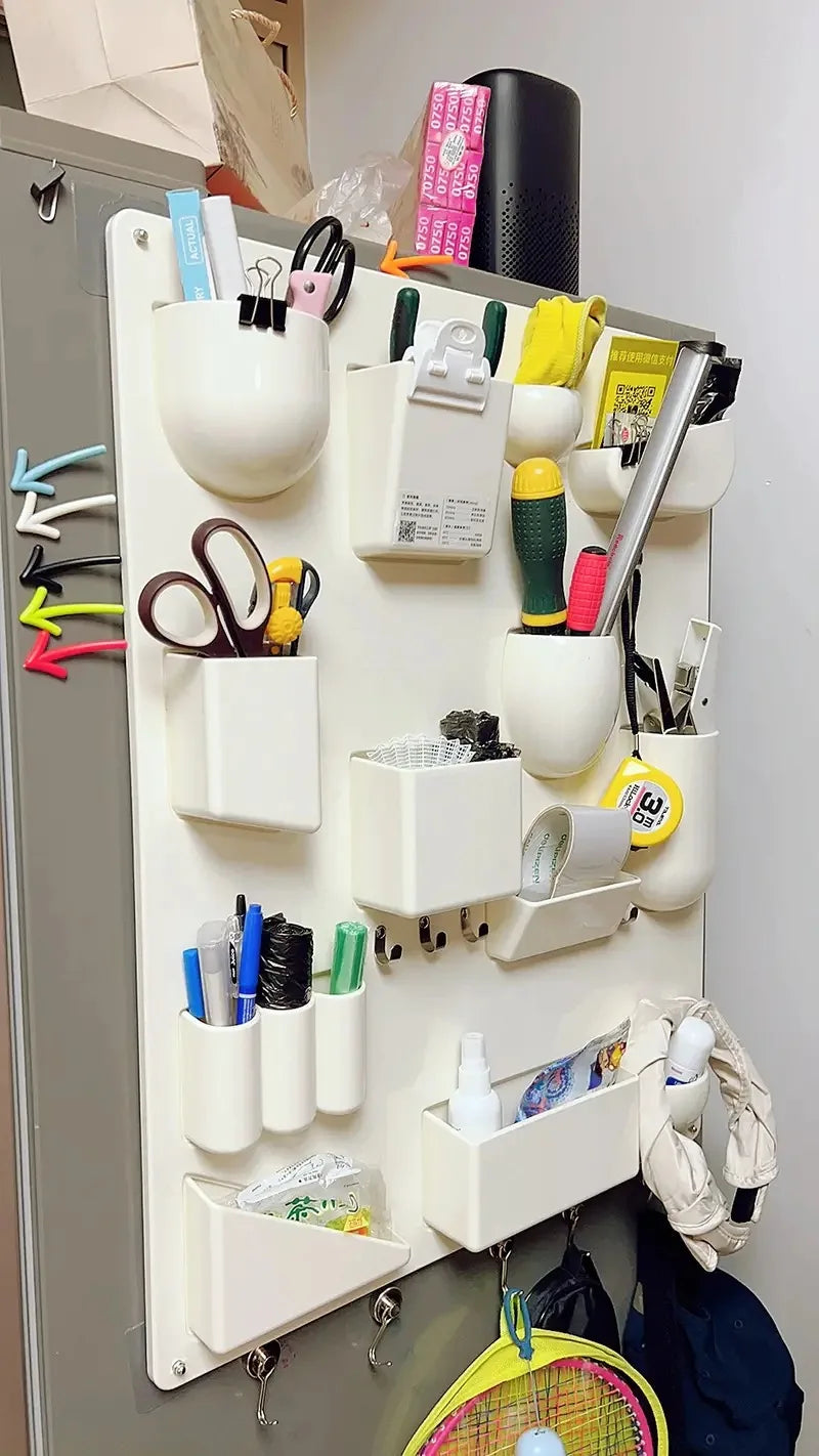 Wall Mounted Organizer Rack – Storage Shelf for Office, Kitchen, Bathroom
