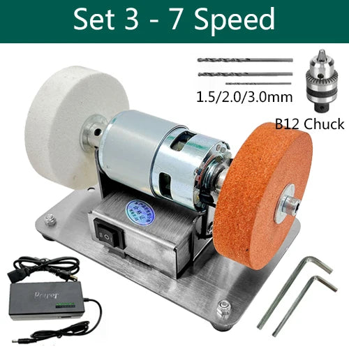 Small grinding machine, table grinding, coarse and fine double grinding wheels, household small electric grinding, polishing