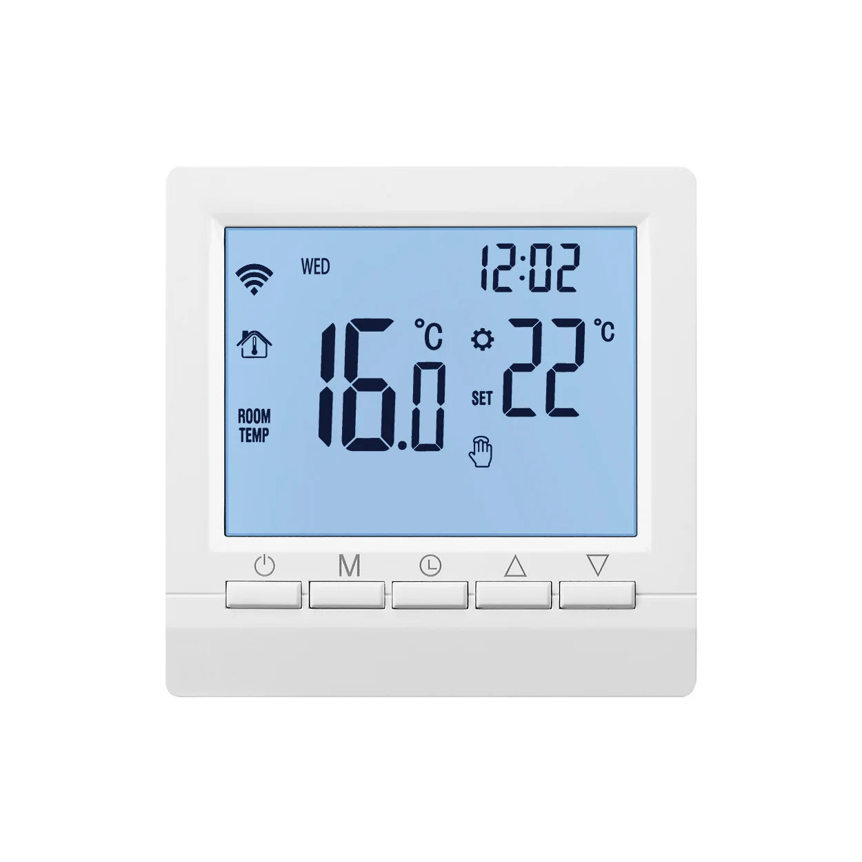 Digital Thermostat For Gas Boiler Room  Battery Programmable Heating Temperature Controller Boiler Thermostat Hand Wall Mount