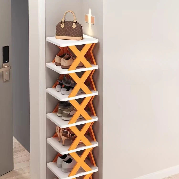 CreativeShoe Rack,Home Dormitory Economical and Space-saving Storage Plastic Multi-layer Shelf,Small Shoe Cabinet